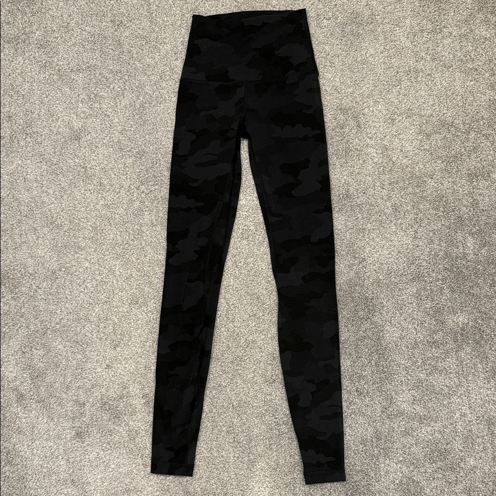 Lululemon Black Camouflage Align Leggings
